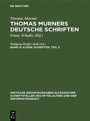 cover image of Kleine Schriften, Teil 3